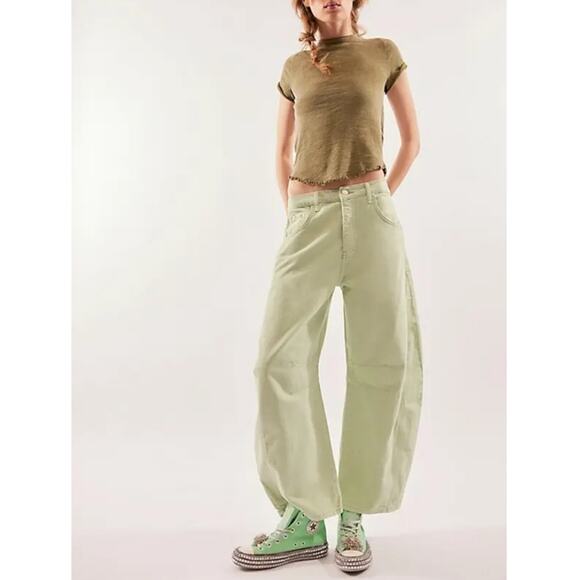 NEW Nan-Ku Couture Free People Cruise Studded Green Spring Mint High-Top Sneaker - Picture 3 of 12